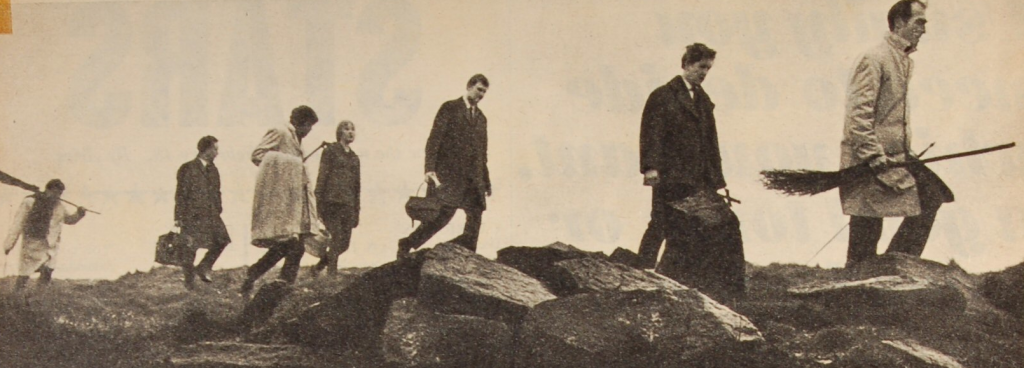 members of the coven walking on the moors