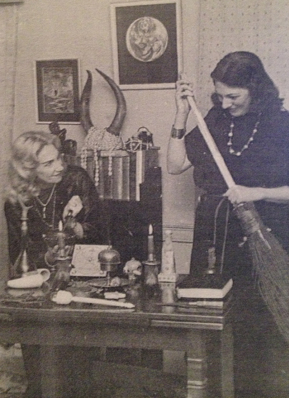 Patricia and Doreen with altar