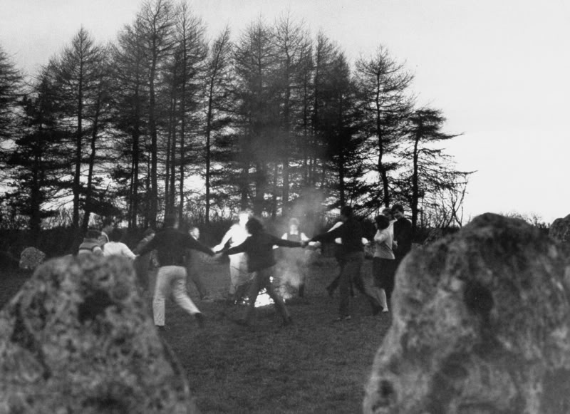 EB coven in stone circle dancing