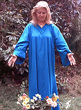 Jean young in blue robe